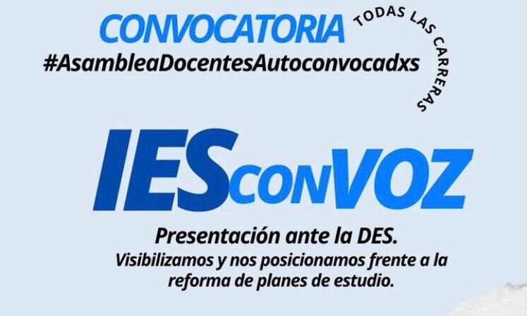 Convocatoria de docentes "IES con voz"